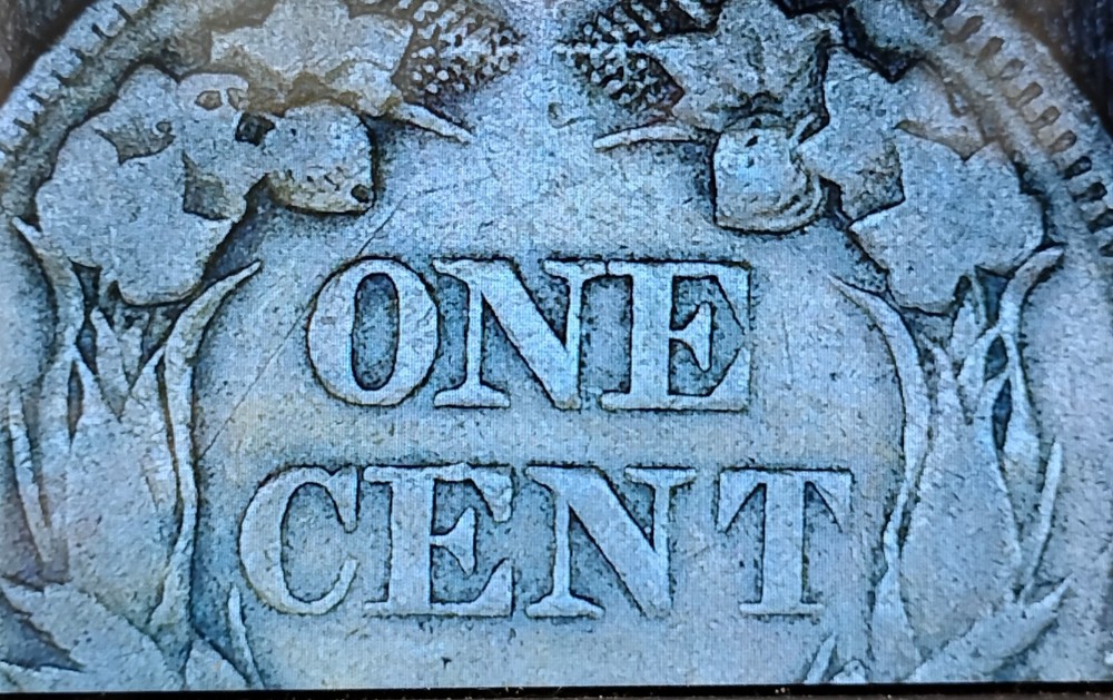 1857 Flying Eagle Cent, Snow-8, FS-901, Reverse Clashed Reverse Seated Quarter