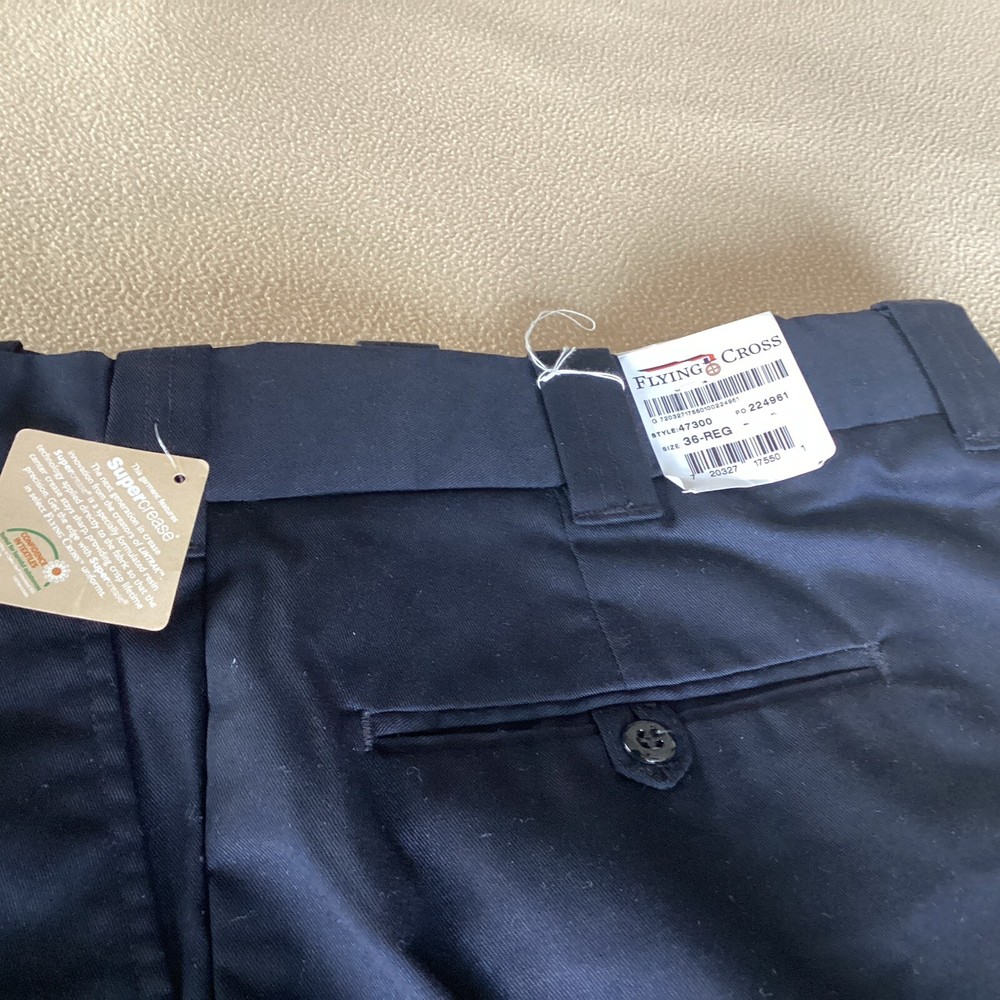 Men’s Flying Cross Uniform Pants.  36 X34. NWT  Blue
