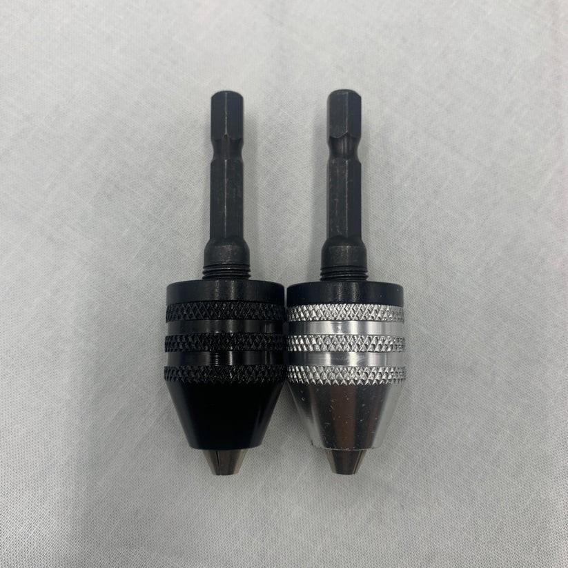 Drill Chuck, Quick Change Adapter Converter , 2 pcs hex shank keyless
