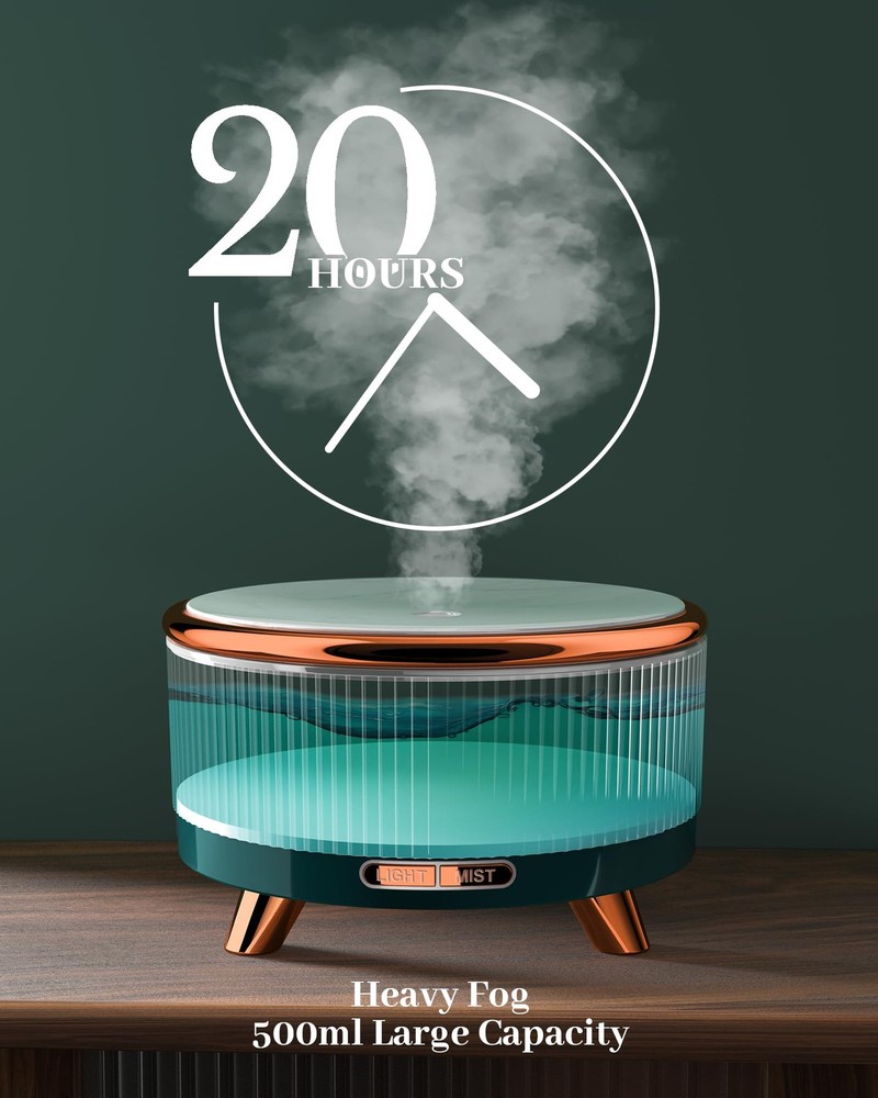 Essential Oil Diffuser for Home, Diffusers Oils Large Green