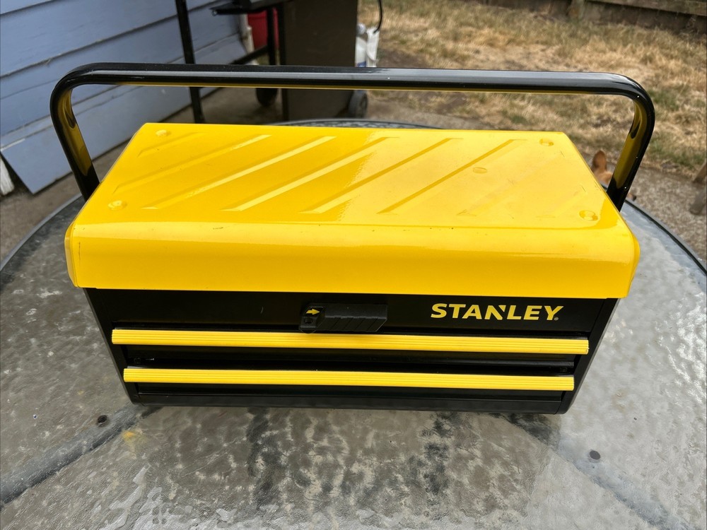 Stanley Metal 19” 2 Drawer Tool Box VGC