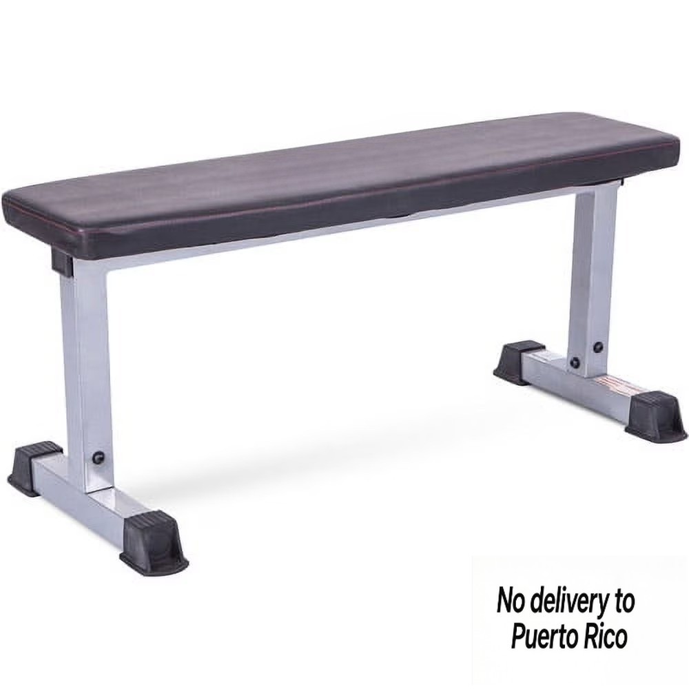 Strength Flat Utility Weight Bench (600 lb Weight Capacity), Gray
