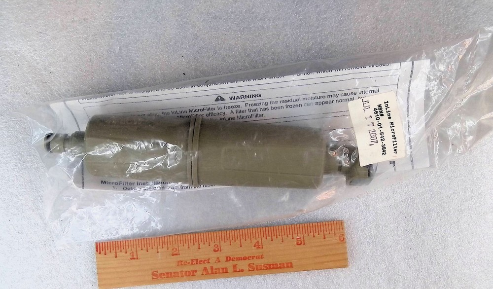 MSR InLine MicroFilter Portable Water Filter for Hydration Systems New Old Stock