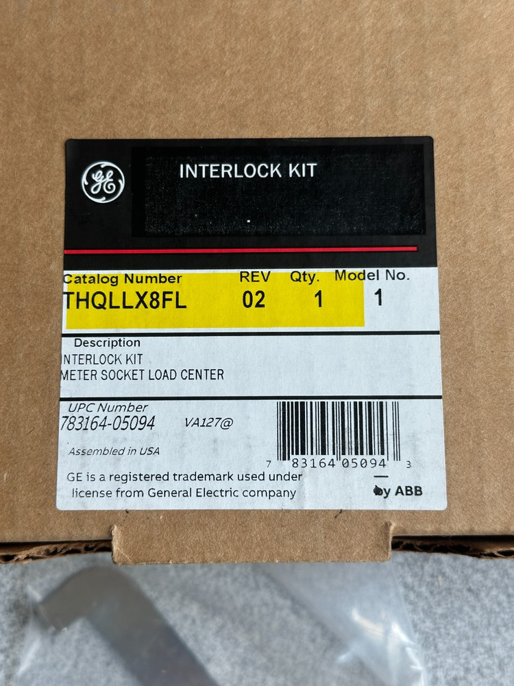 NEW GE THQLLX8FL Meter Main Panel Generator Interlock Kit 150 / 200 Amp