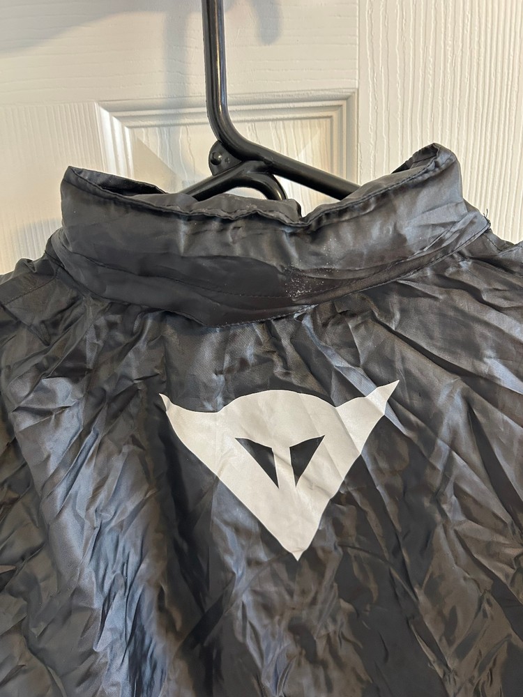 Dainese Packable Rain Shell Jacket Hooded Motorcycle Windbreaker Medium