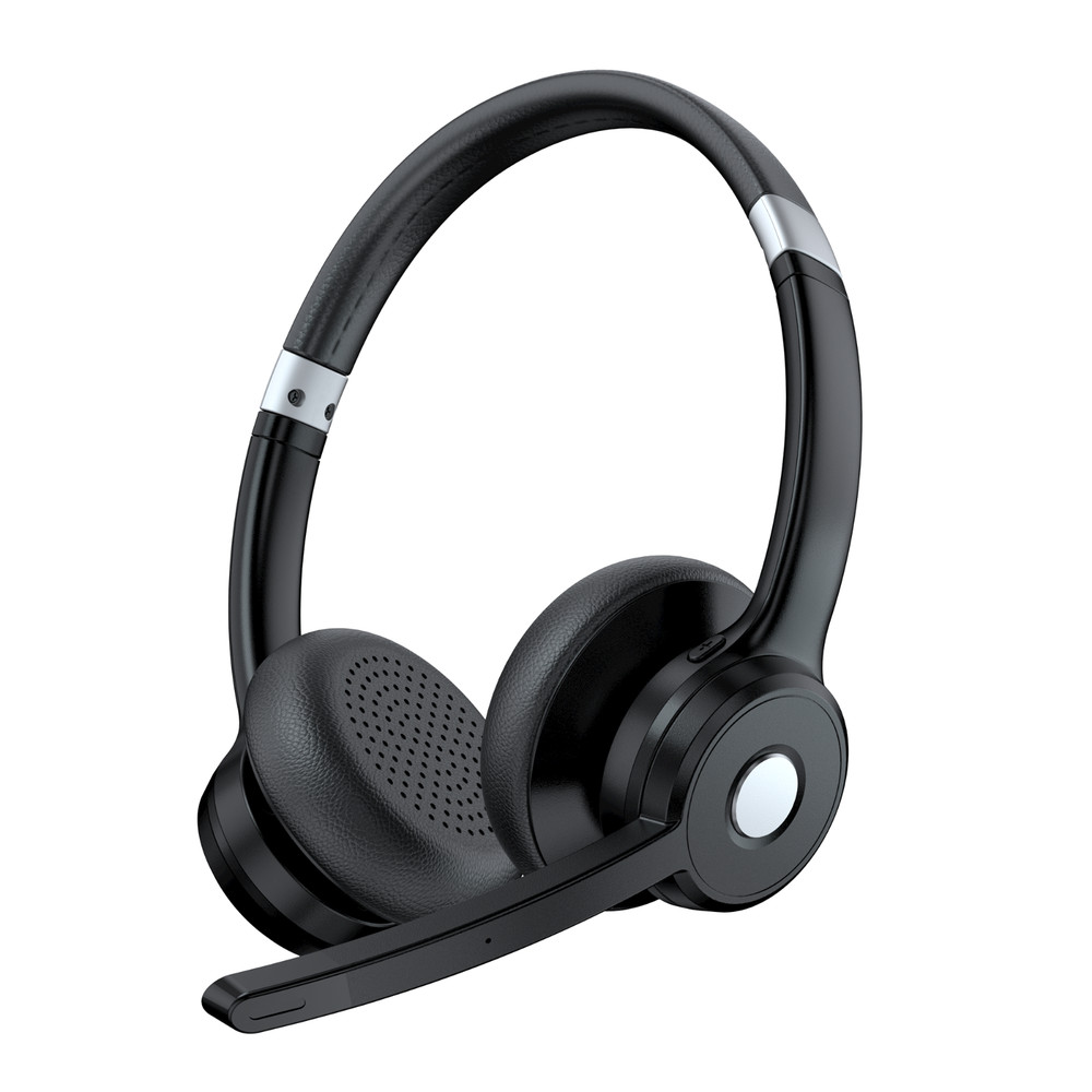 5.2 Bluetooth Headset Trucker Headphone w/Mic for iOS Android Cell Phone Office