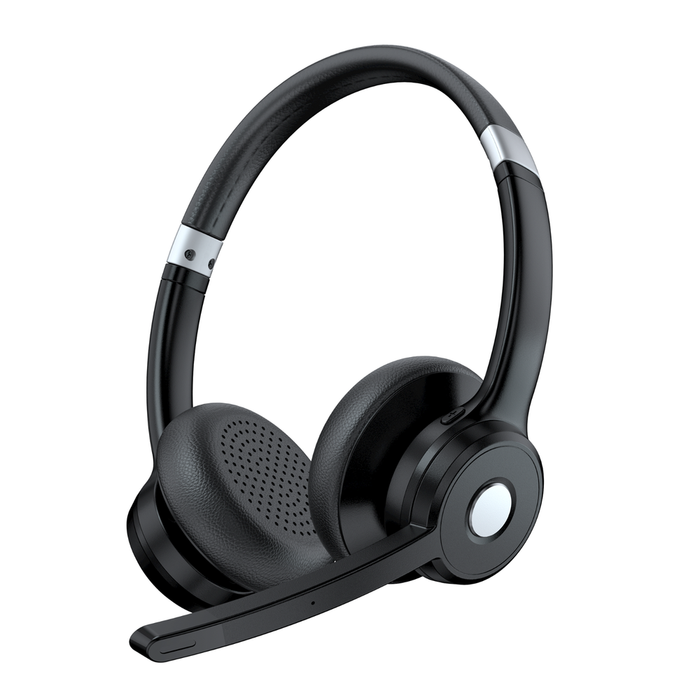 5.2 Bluetooth Headset Trucker Headphone w/Mic for iOS Android Cell Phone Office