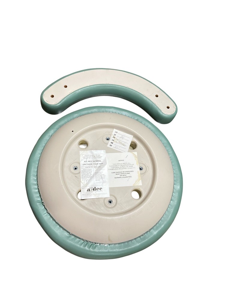 Adec 1622 Assistant Dental Green Stool Upholstery Replacement