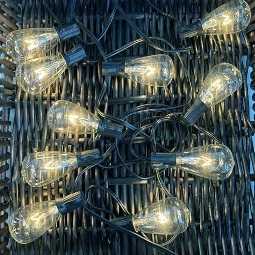 10-Pack Edison Replacement Light Bulbs, 7-Watt E12/C7 ST38 10Pk Clear