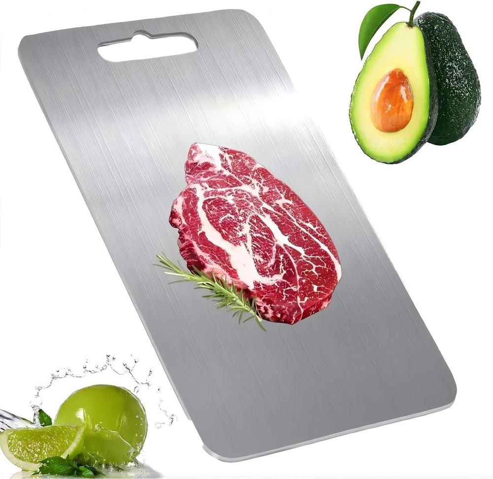 11.75 x 6.75 in Titanium Cutting Board For Kitchen, 100% Pure Titanium Boardsand