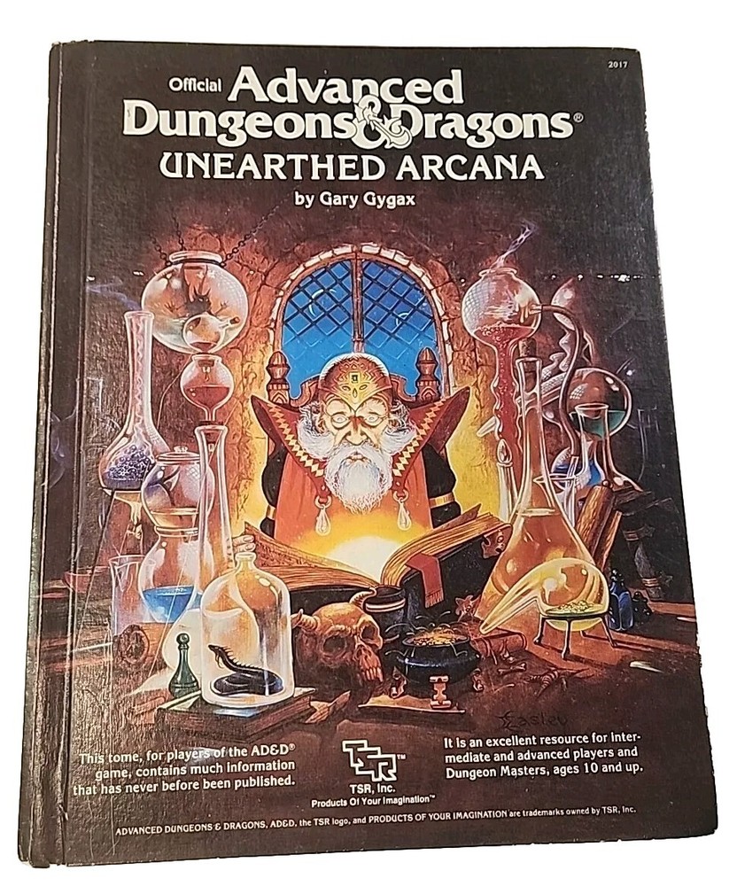 1985 Advanced Dungeons and Dragons 1st edition Unearthed Arcana 1st Print # 2017