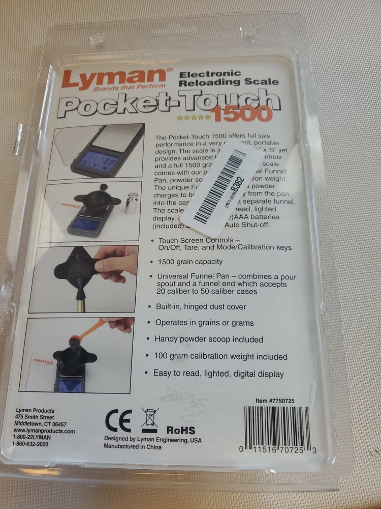 Lyman 1500 Pocket Touch Digital Scale Kit #7750725
