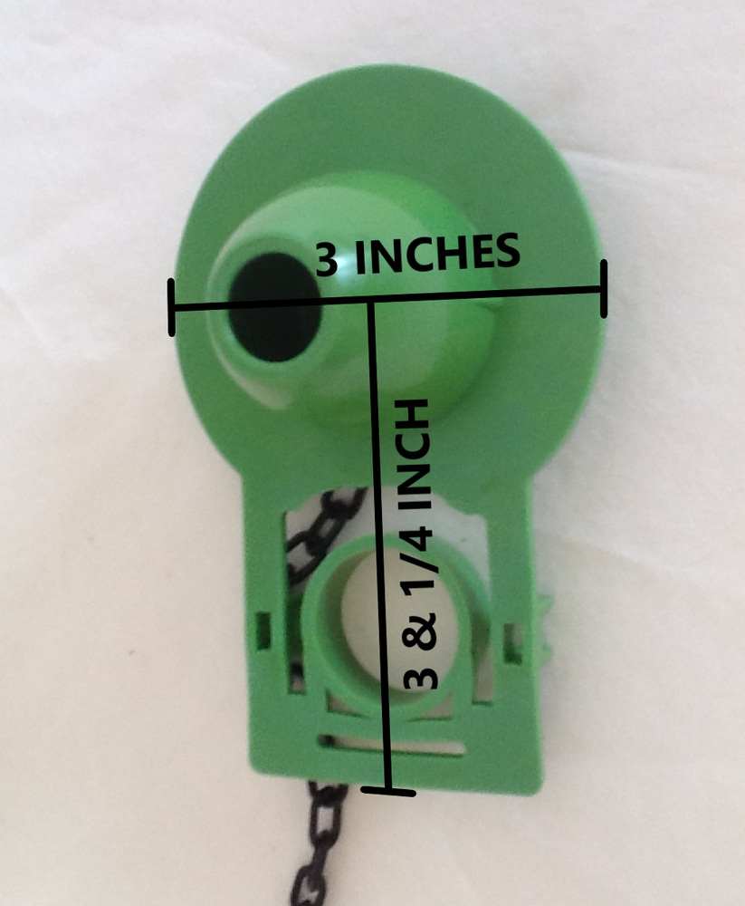 2 in Flapper, Solid Silicone w/Buoy so Flapper Stays up Longer to Flush Better