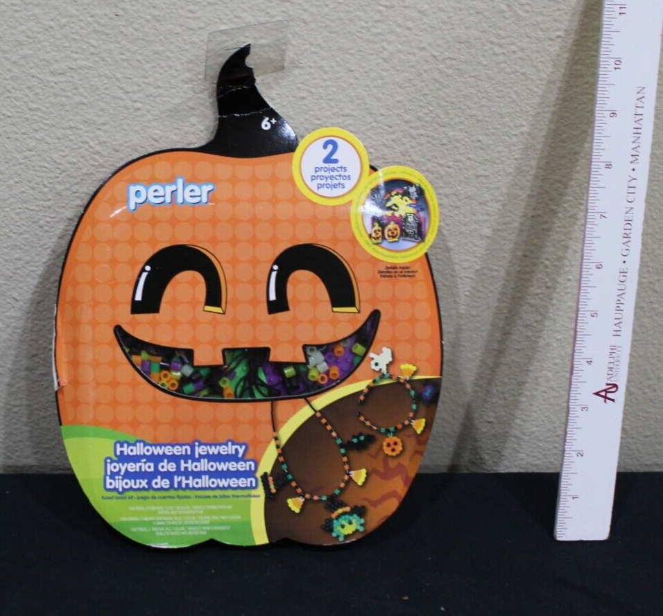 HALLOWEEN JEWELRY Perler beads--2 projects NEW