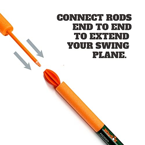 Padded Golf Alignment Rods - Golf Alignment Sticks with Protective Padding,