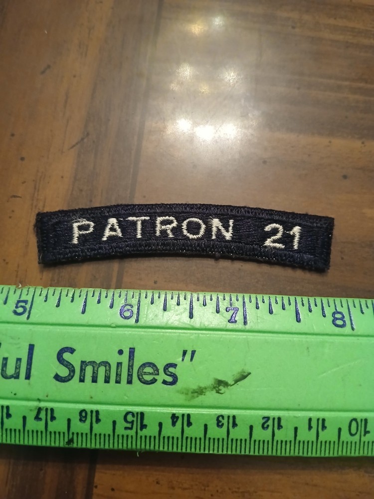 U. S. Navy Patch- Tab- PATRON 21 (25-757)