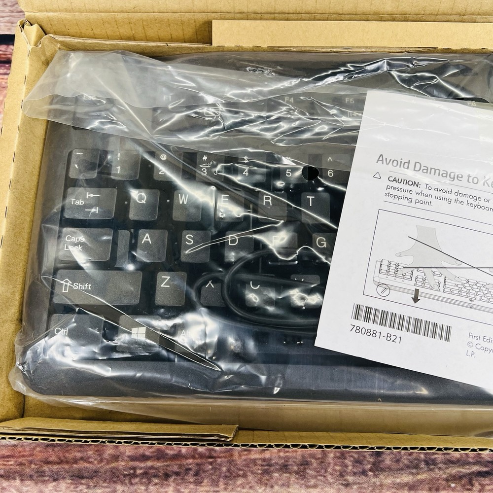 HP USB Slim Keyboard Windows 8 US (New)