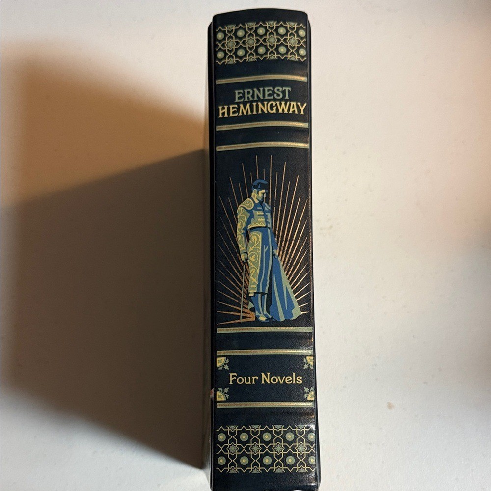 Ernest Hemingway Hardcover Book - Green/Blue Cover