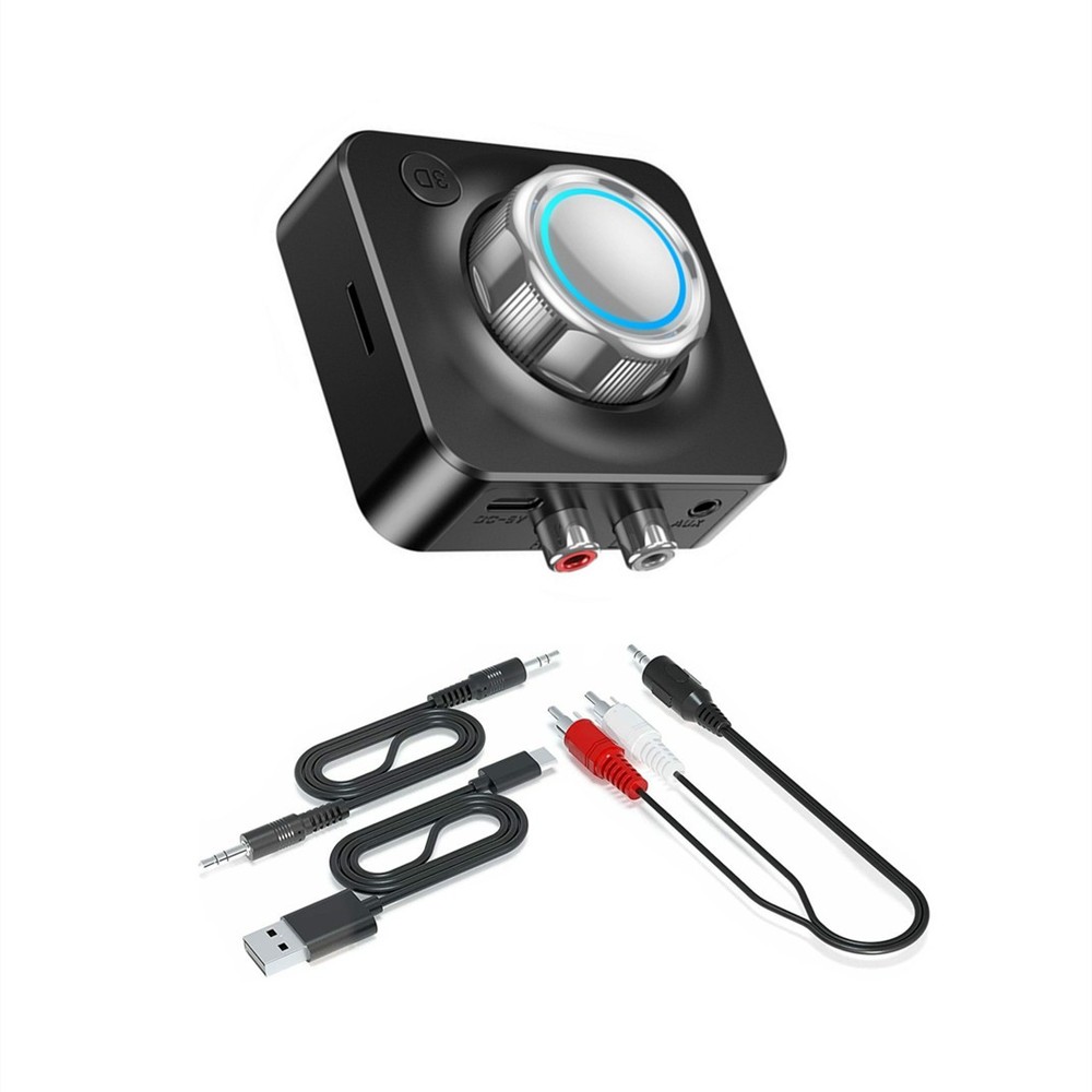 Bluetooth 5.0 Wireless Aux Audio Receiver 3.5mm Stereo Adapter Receiver
