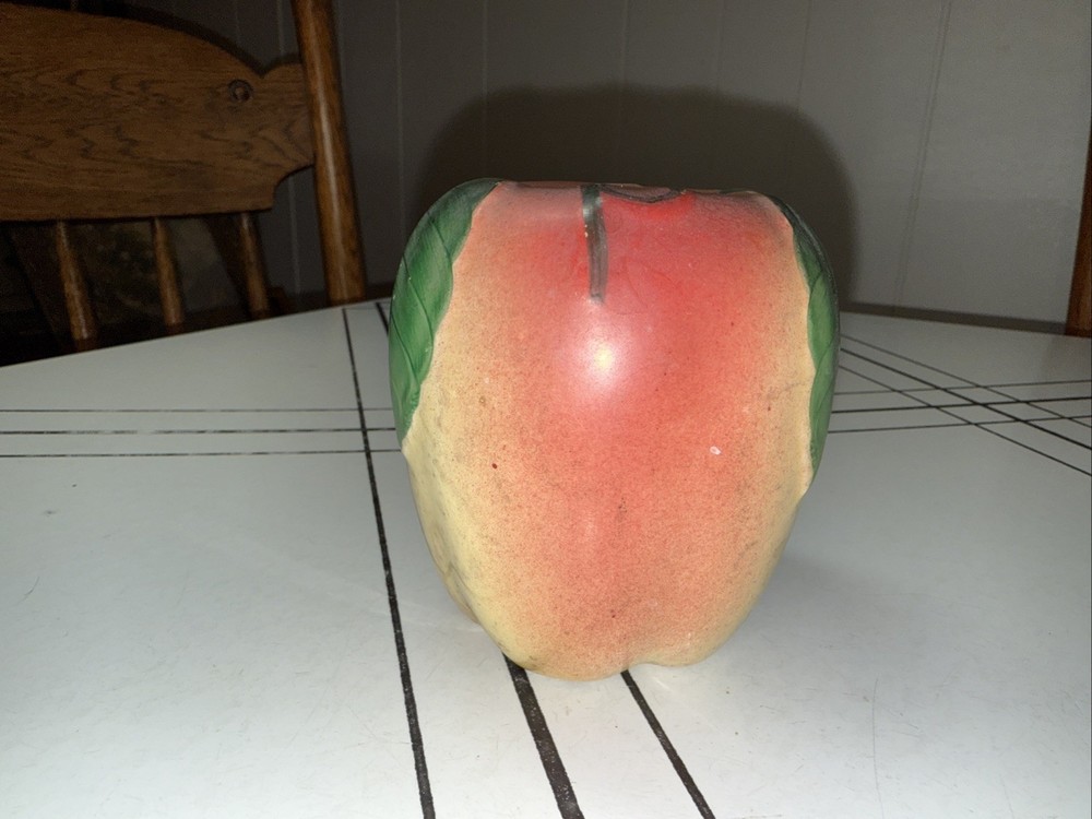 Vintage Hull Pottery Blushing Apple Pepper Shaker With Cork Stopper
