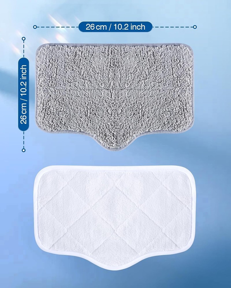 Durable 6-Pack Replacement Pads - Reusable Microfiber Cloths