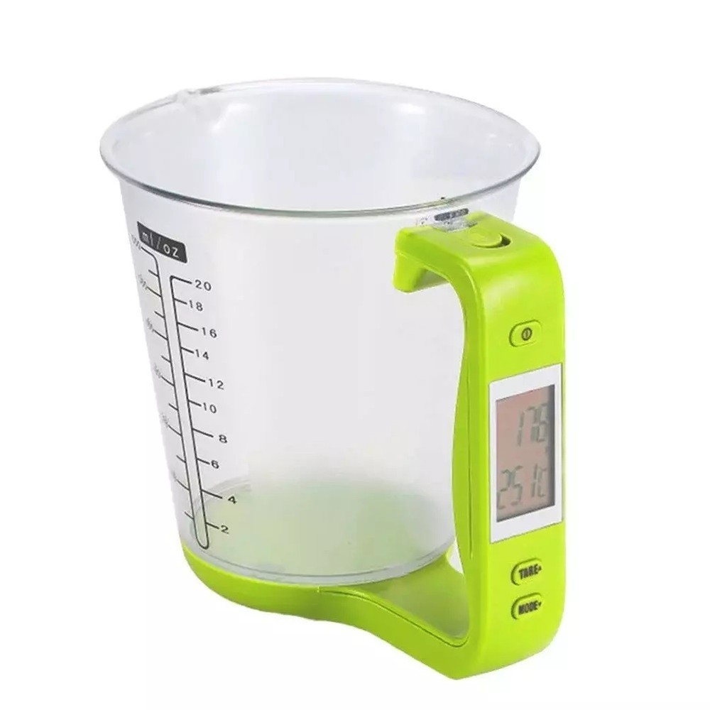 LCD Screen Multi-Functional Digital Kitchen Scale Measuring Cup 100-600ml 1000g