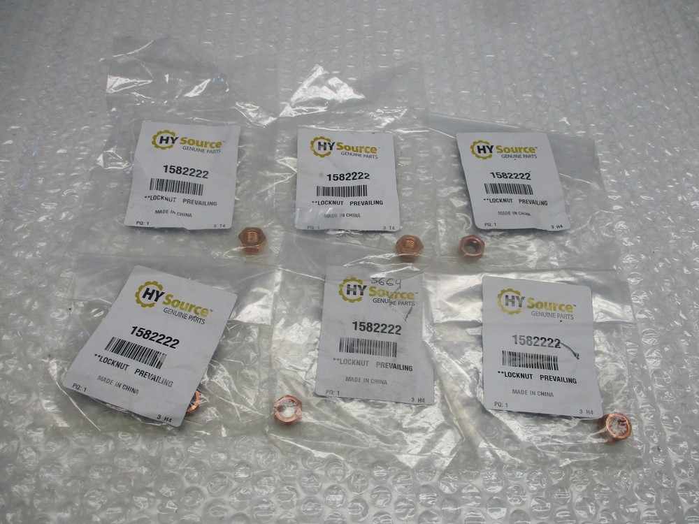 HY SOURCE 1582222 LOCKNUT LOT OF 6 NSMP