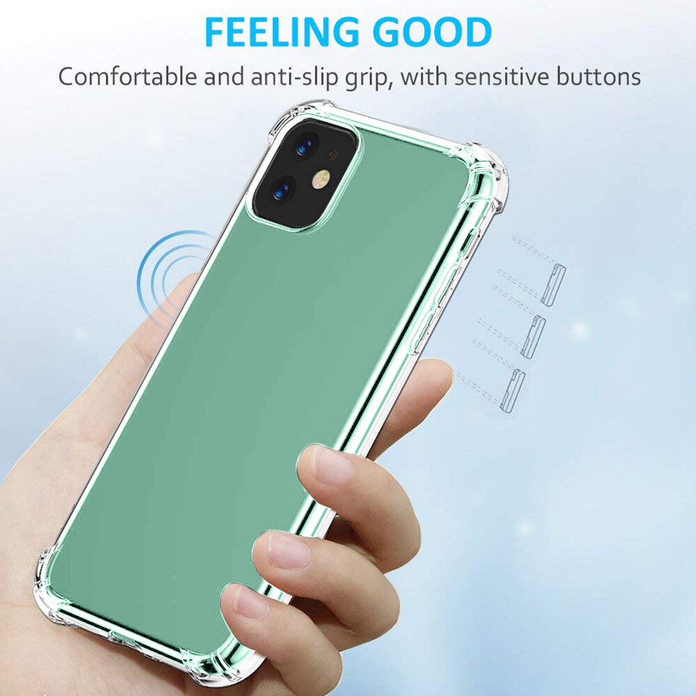 iPhone Clear Shockproof Bumper Phone Case