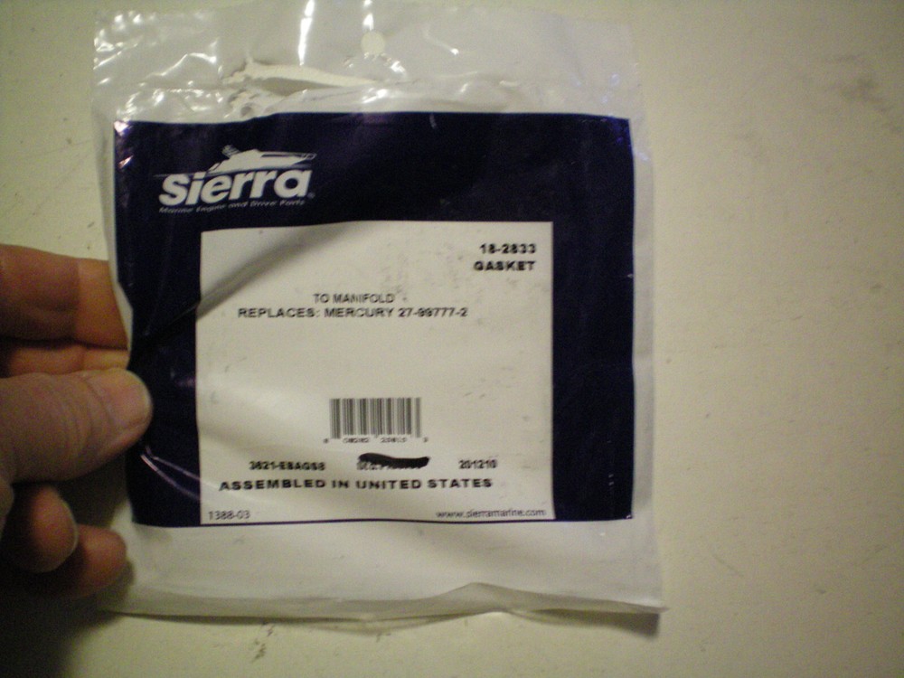 SIERRA  #18-2833  GASKET,  FREE FREIGHT