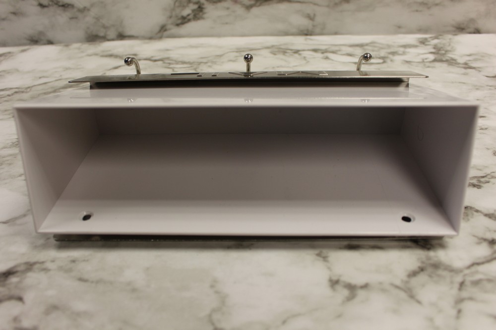 Office Work Mailbox With Hooks For Keys Keychains - Silver - New