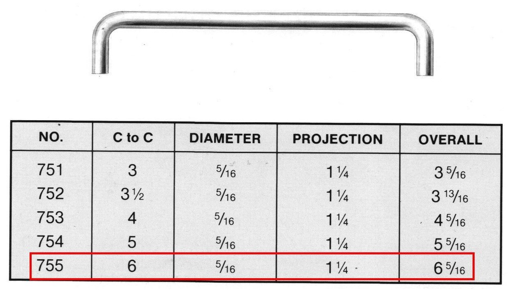 COLONIAL BRONZE #755 WIRE PULL, SATIN BLACK, 6" C-C