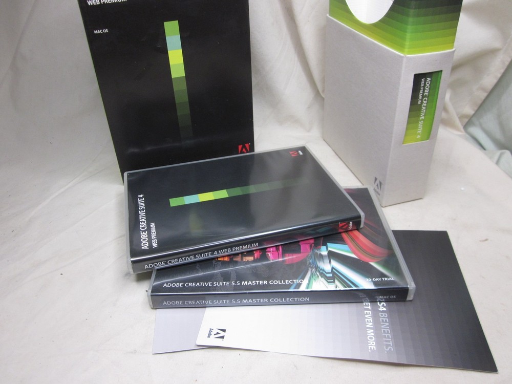 * ADOBE CREATIVE SUITE 4 WEB PREMIUM MAC OS 5.5 MASTER COLLECTION *NOTE
