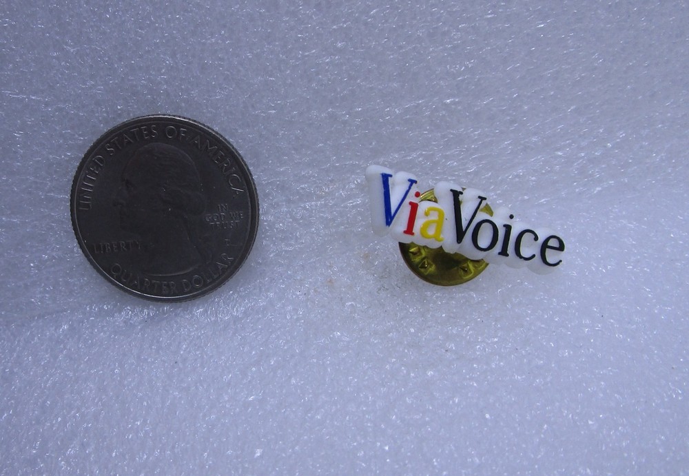 Via Voice Plastic Pin