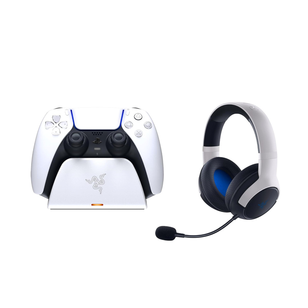 Razer Legendary Duo Bundle for PlayStation 5, White/Black