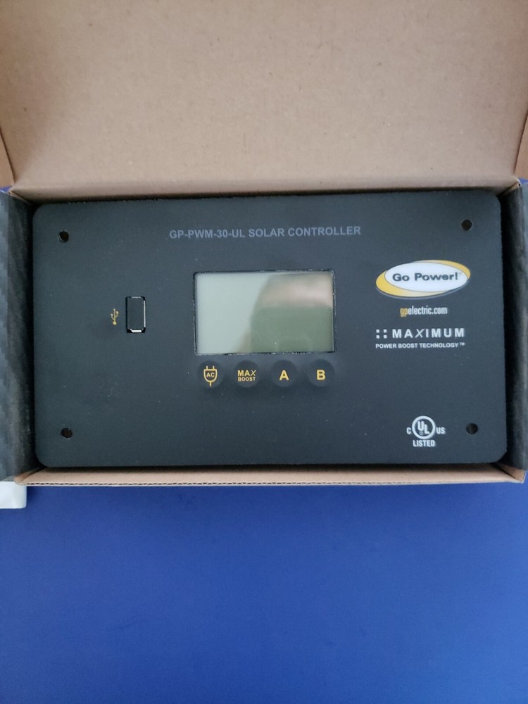 Go Power! GP-PWM-30-UL BlueTooth 30 Amp Solar Regulator