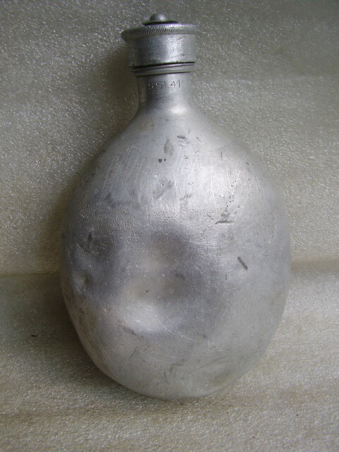 WW2 German Aluminium Canteen Water Flask Stamp SSL41/ESB39