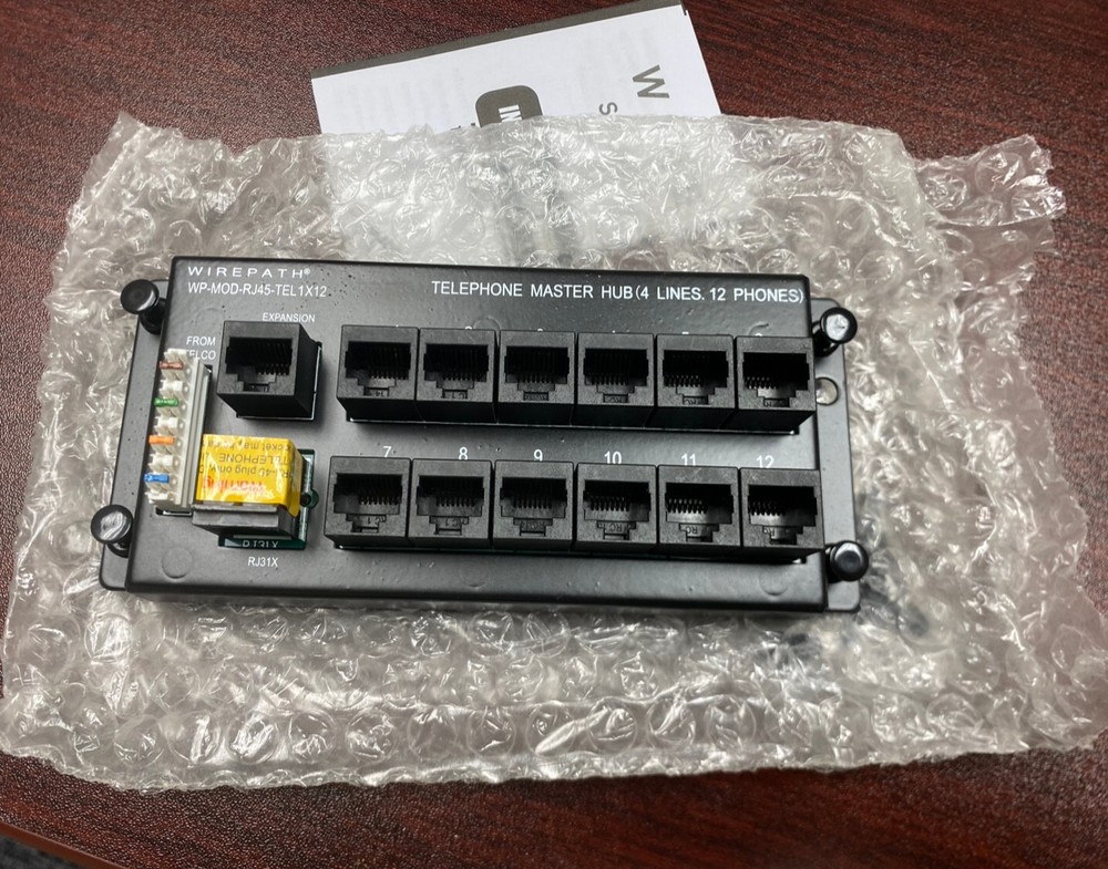 Wirepath WP-MOD-RJ45-TEL1X12 1x12 Telephone Module