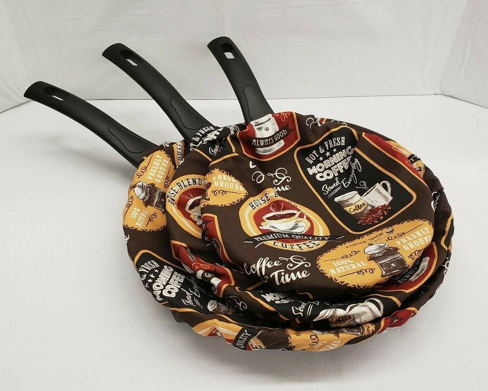 Morning Coffee Non-Stick Pan Protector (Set of 3)