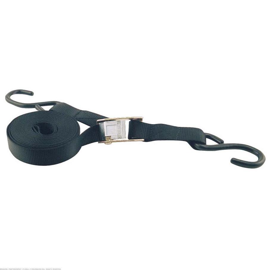 Erickson 1" x 15' Cam Buckle Strap Tie Down 750 lb Black 01200