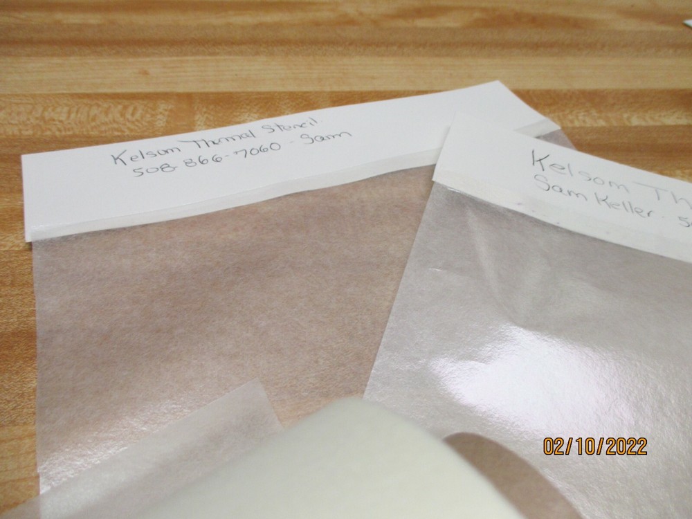 Thermal Mimeograph Stencils