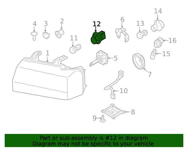 Genuine Ford Socket 4F9Z13411A