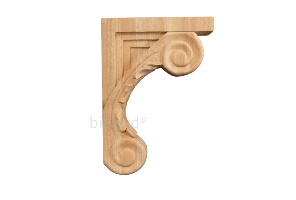 1 PC 13" Corbel Rustic Solid Hardwood Bracket C5UNFFBA Wall Shelf Support