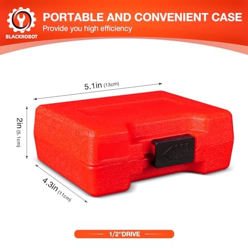 1/2 Inch Drive Impact Socket Set, Double Sided Lug Nut Flip Socket Set, CR-MO