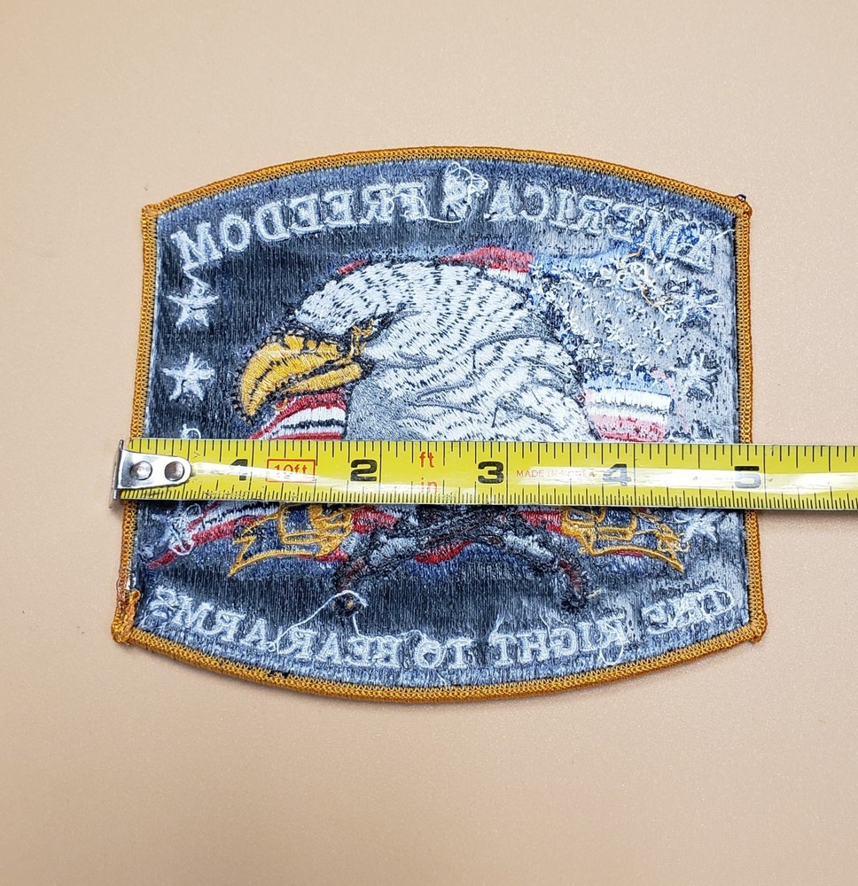 RIGHT TO BEAR ARMS 2ND AMENDMENT FREEDOM 5 INCH PATCH