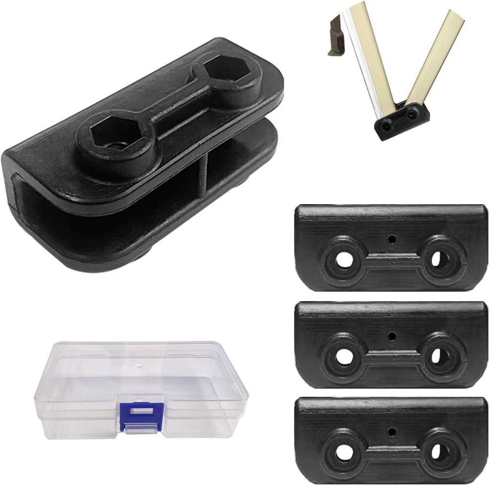 4Pcs 2-Way Pop-up Gazebo Replacement Connector Canopy Tent Replacement Parts Bla