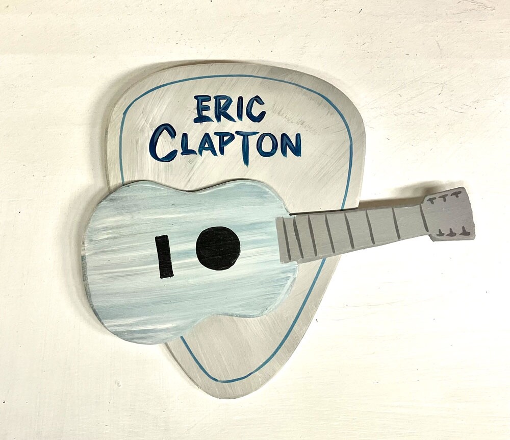 ERIC CLAPTON - Guitar  Wall  Decor  w/ hanger - NOW $12