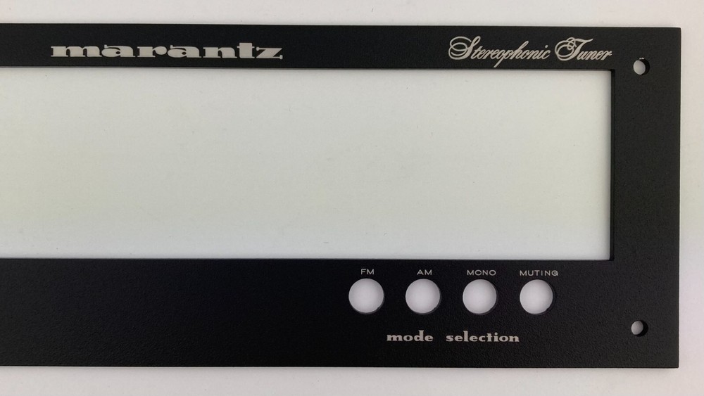 New! Marantz 104 Tuner Front Panel Faceplate (Face Plate) Black