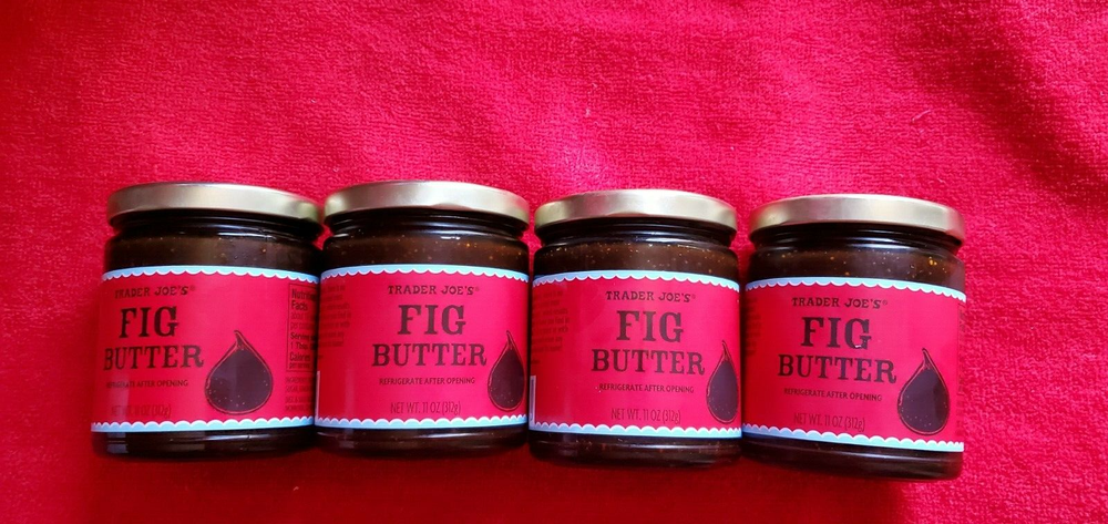 4 PACKS TRADER JOE'S FIG BUTTER /11 OZ EACH