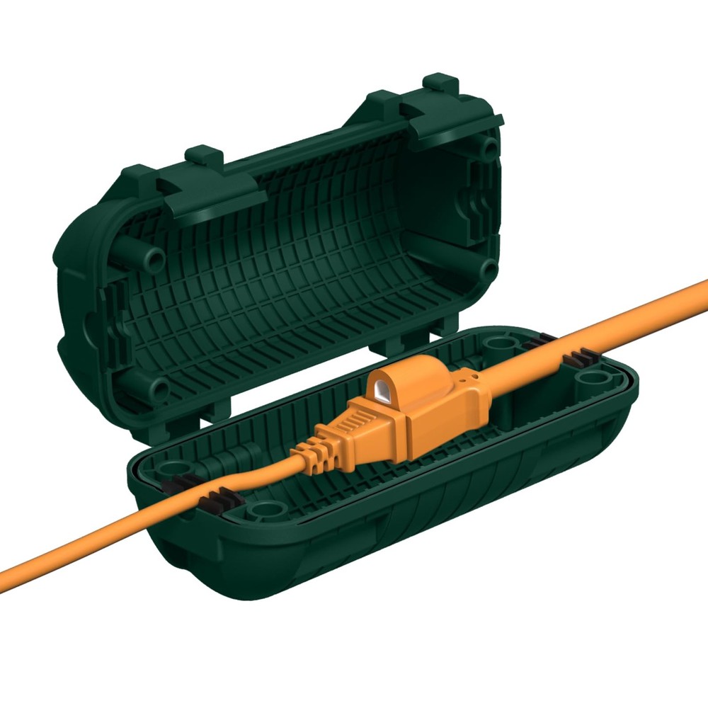 Extension Cord Cover Waterproof, Outdoor Connection 1 pack, Green