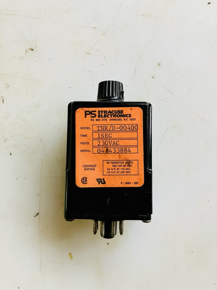 PS Syracuse Electronics Time Delay Relay TNR/D-00400
